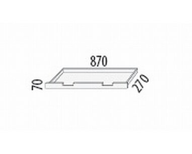 Zásuvka ke stolu D733, masiv smrk