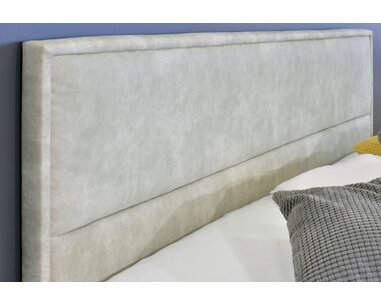 Zvýšená čalouněná postel s úložným prostorem Marila