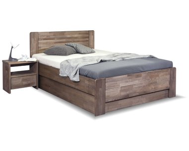 Postel s úložným prostorem ARION 2, 140x220, masiv buk Postel s úložným prostorem ARION 2, 140x220, masiv buk