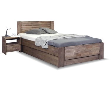 Postel s úložným prostorem ARION 2, 120x210, masiv buk Postel s úložným prostorem ARION 2, 120x210, masiv buk