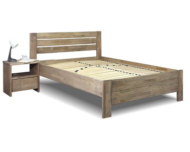 Zvýšená postel z masivu Mistral, 140x200, masiv buk