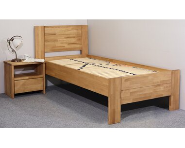 Zvýšená postel z masivu Trinity 2, 80x200, 90x200, masiv buk