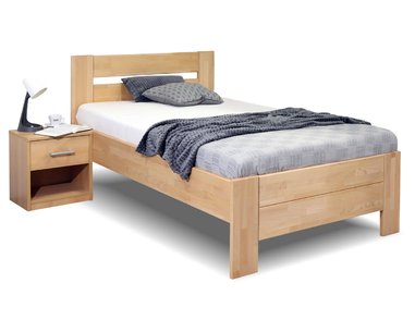 Zvýšená postel jednolůžko z masivu Trinity, 90x220, masiv buk Zvýšená postel jednolůžko z masivu Trinity, 90x220, masiv buk
