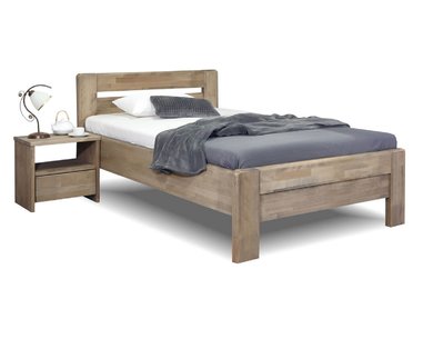 Postel z masivu Primátor, 120x200,  masiv buk Postel z masivu Primátor, 120x200,  masiv buk