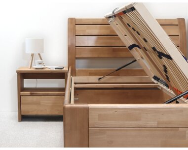 Postel dvoulůžko z masivu Concepta - boční výklop