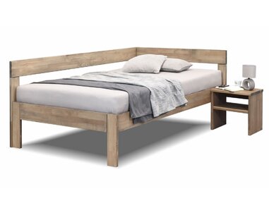 Rohová postel jednolůžko Tiffany 120x200, masiv buk, Levá Rohová postel jednolůžko Tiffany 120x200, masiv buk, Levá