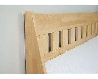 Dřevěná rozkládací postel ARLETA TWIN - lavice, masiv buk, 90-160x200cm - pohled č. 4