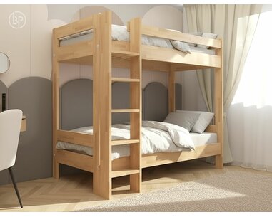 Poschoďová postel pro 2 děti ELIN, masiv buk