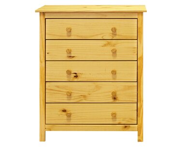 Komoda - 5 zásuvková IA8077, masiv smrk