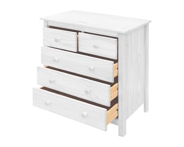 Komoda 5 zásuvková IA809B1, masiv borovica