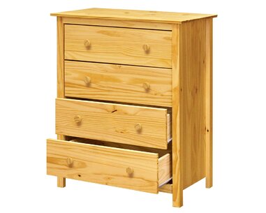 Komoda - 4 zásuvková IA9132, masiv borovice