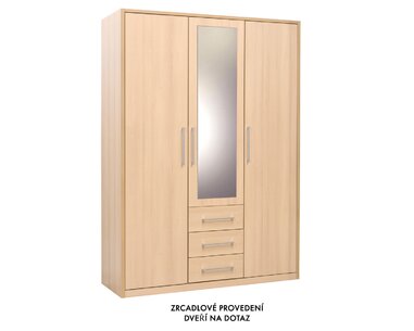 Policová skříň ZORIA 3, šířka 120 cm