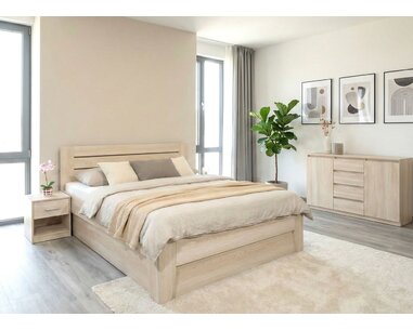 Manželská postel s úložným prostorem CANARIA