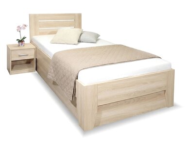 Zvýšená postel s úložným prostorem CANARIA, 120x220