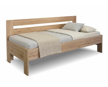 Postel jednolůžko Erika s bočním čelem, lamino, 120x200cm Postel jednolůžko Erika s bočním čelem, lamino, 120x200cm