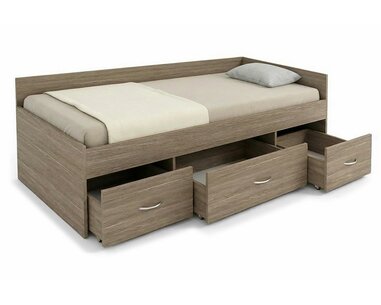 Rohová postel s úložným prostorem GAMA, 90x200cm