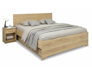 Postel dvoulůžko s úložným prostorem HUGO, boční výklop