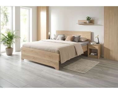 Manželská postel z lamina HUGO