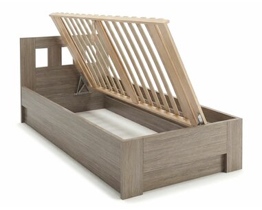 Postel jednolůžko s úložným prostorem MALAGA, boční výklop
