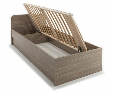 Postel jednolůžko s úložným prostorem OTO, boční výklop