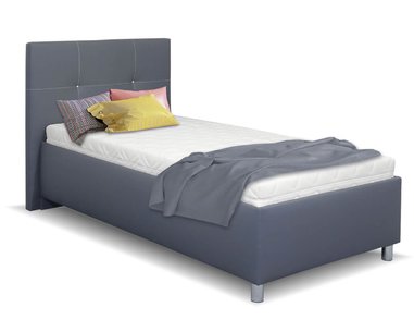 Čalouněná postel s úložným prostorem Crissy, 90x200, tmavě šedá Čalouněná postel s úložným prostorem Crissy, 90x200, tmavě šedá