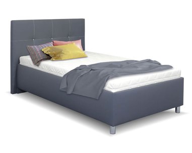 Čalouněná postel s úložným prostorem Crissy, 120x200, tmavě šedá Čalouněná postel s úložným prostorem Crissy, 120x200, tmavě šedá