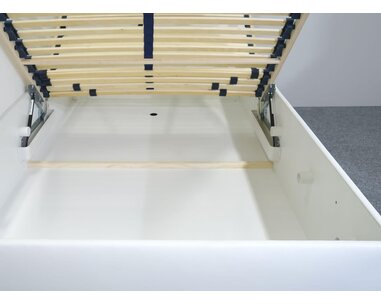 Zvýšená válenda s úložným prostorem Roneta, 90x200, bílá