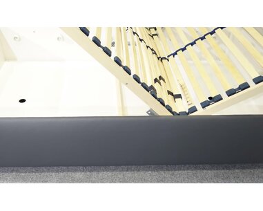 Zvýšená válenda s úložným prostorem Roneta, 140x200, tmavě šedá