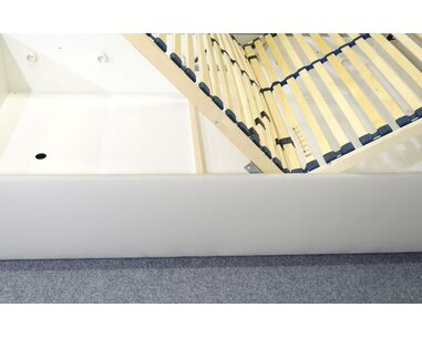 Zvýšená válenda s úložným prostorem Roneta, 90x200,  šedá