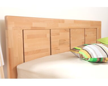 Manželská postel s úložným prostorem z masivu SOFIA F111/F139