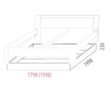 Úložný box FLORENCIA 160,180 F140, masiv buk