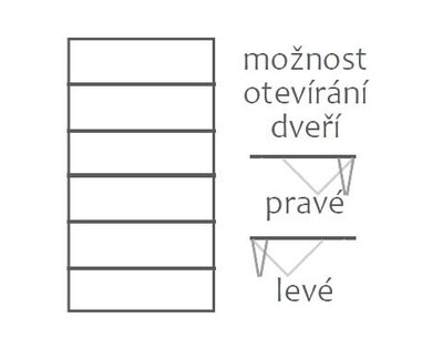 Šatní skříň - policová F155, masiv buk Šatní skříň - policová F155, masiv buk