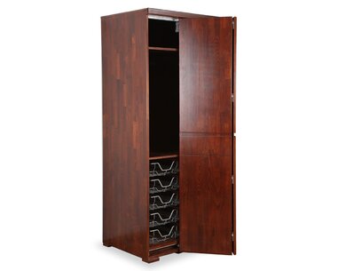 Šatní skříň - pološatní F154, masiv buk