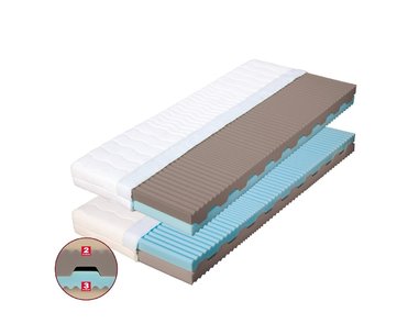Středně tvrdá zdravotní matrace NORA 1+1 Zdarma, 17cm, 90x220cm, 110kg Středně tvrdá zdravotní matrace NORA 1+1 Zdarma, 17cm, 90x220cm, 110kg