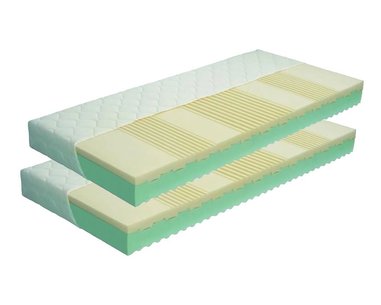 Středně tvrdá zdravotní matrace PALERMO 1+1 Zdarma, 18cm, 120kg, PUR pěna - pohled č. 1