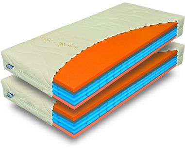 Středně tvrdá matrace AIRSPRING MEMORY 1+1 Zdarma, 22cm, 130kg, líná pěna - pohled č. 1
