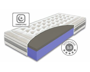 Prémiová ortopedická středně tvrdá matrace ORIENT, 25cm, 90x200cm, 140kg, studená pěna Prémiová ortopedická středně tvrdá matrace ORIENT, 25cm, 90x200cm, 140kg, studená pěna