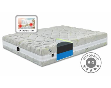 Středně tvrdá ortopedická matrace S-REMO T4,  20cm, 150kg, studená pěna Středně tvrdá ortopedická matrace S-REMO T4,  20cm, 150kg, studená pěna
