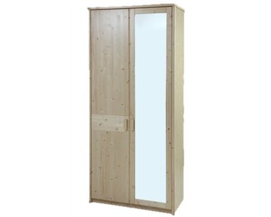 Šatní skříň ENNA 2D se zrcadlem F0072, smrk+lamino Šatní skříň ENNA 2D se zrcadlem F0072, smrk+lamino