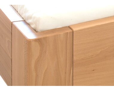 Zvýšená postel z masivu Gustav, 160x200, 180x200, masiv buk