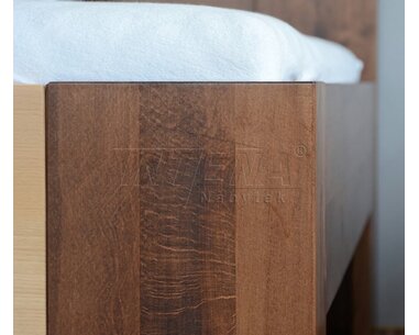 Zvýšená postel z masivu Gaston, 160x200, 180x200, masiv buk
