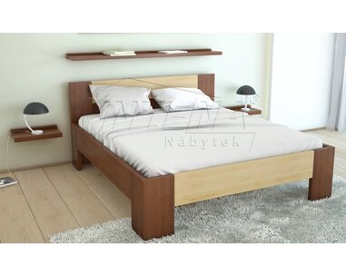 Zvýšená postel z masivu Gaston, 160x200, 180x200, masiv buk