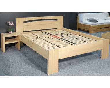 Zvýšená postel z masivu Riči, 160x200, 180x200, masiv buk