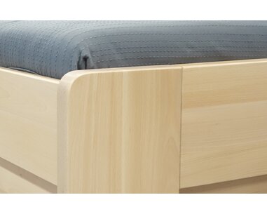 Zvýšená postel z masivu Riči, 120x200, 140x200, masiv buk