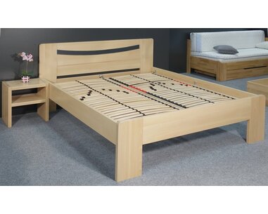 Zvýšená postel z masivu Carmen, 160x200, 180x200, masiv buk