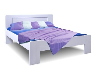 Zvýšená postel z masivu Dan, 160x200, 180x200, masiv buk