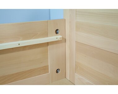 Vysoká postel s úložným prostorem Floria, 160x200, 180x200, masiv buk