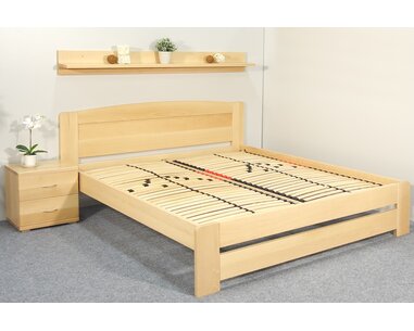 Postel z masivu Justina, 160x200, 180x200, masiv buk