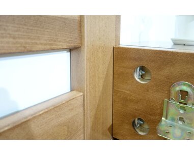 Zvýšená postel z masivu Gustav, 160x200, 180x200, masiv buk