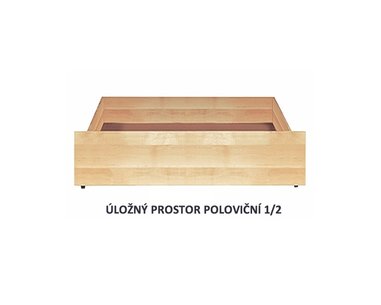 Úložný prostor 1/2, masiv smrk Úložný prostor 1/2, masiv smrk